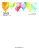 Festive Balloons Stationery