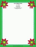 Four Poinsettias