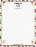 Four Small Santas Candy Cane