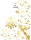 Gold Cross Ornate Background