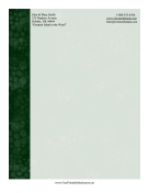 Green Bubbles Stationery