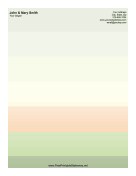 Green Orange Stripe