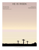 He Is Risen Easter Cross