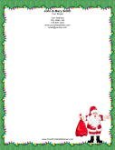Jolly Santa Lights Border
