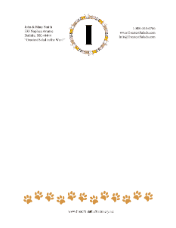 Kid Animal Monogram I stationery design