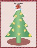 Large Christmas Tree Gold Stars