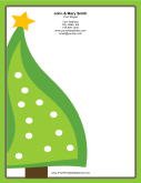 Large Christmas Tree Green Border