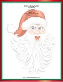 Large Jolly Santa Red Hat