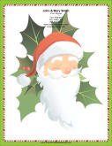 Large Santa Portrait Holly