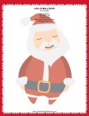 Large Stylized Santa Candy Cane Border