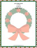 Large Wreath Red Bow