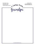 Letter From Grandpa Stationery