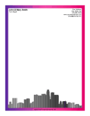 Los Angeles Skyline Pink