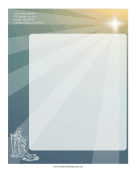 Nativity Stationery