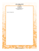 Orange Floral