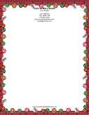 Ornaments with Red Plaid Border