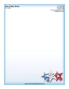 Patriotic Red White Blue Stars