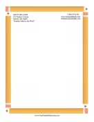 Pencil Border Stationery