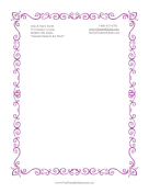 Purple Decorative Frame