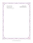 Purple Scribbles Border
