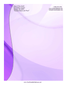 Purple Swirls Abstract Stationery