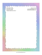 Rainbow Mosaic Stationery