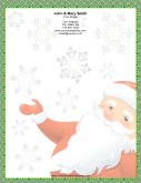 Santa Claus Green Border