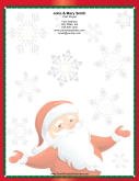 Santa Claus with Snowflakes