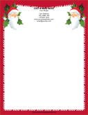 Santa Portraits Candy Cane Border