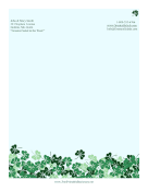 Shamrocks Stationery