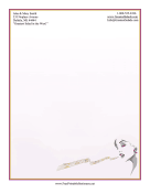 Singer Music Stationery