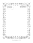 Spring Flowers Black and White stationery design