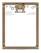 Steampunk stationery design