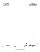 Thank You Stationery Simple