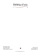 Thinking Of You Stationery