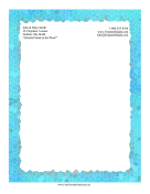 Water Mosaic Stationery