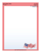 Waving US Flag