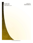 Yellow Flourish Stationery